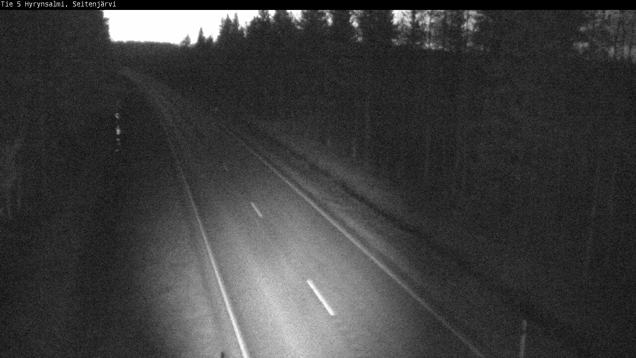 Weather Camera Image Väg 5 Hyrynsalmi, Seitenjärvi, Hyrynsalmi, Kainuu