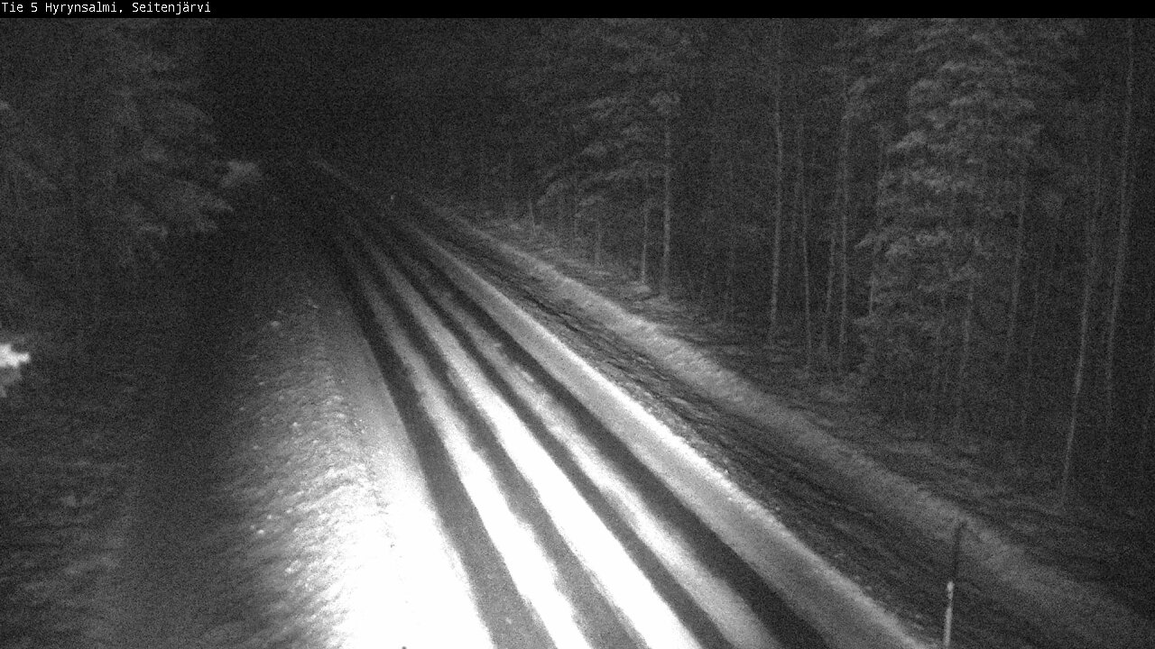 Weather Camera Image Road 5 Hyrynsalmi, Seitenjärvi, Hyrynsalmi, Kainuu