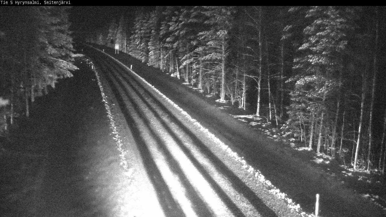 Weather Camera Image Road 5 Hyrynsalmi, Seitenjärvi, Hyrynsalmi, Kainuu