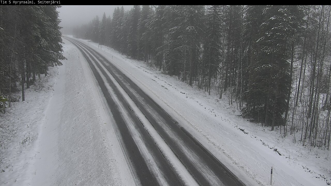 Weather Camera Image Road 5 Hyrynsalmi, Seitenjärvi, Hyrynsalmi, Kainuu