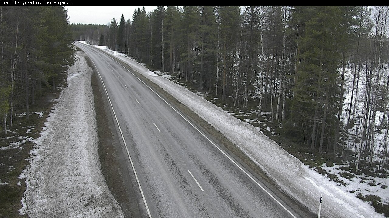 Weather Camera Image Road 5 Hyrynsalmi, Seitenjärvi, Hyrynsalmi, Kainuu