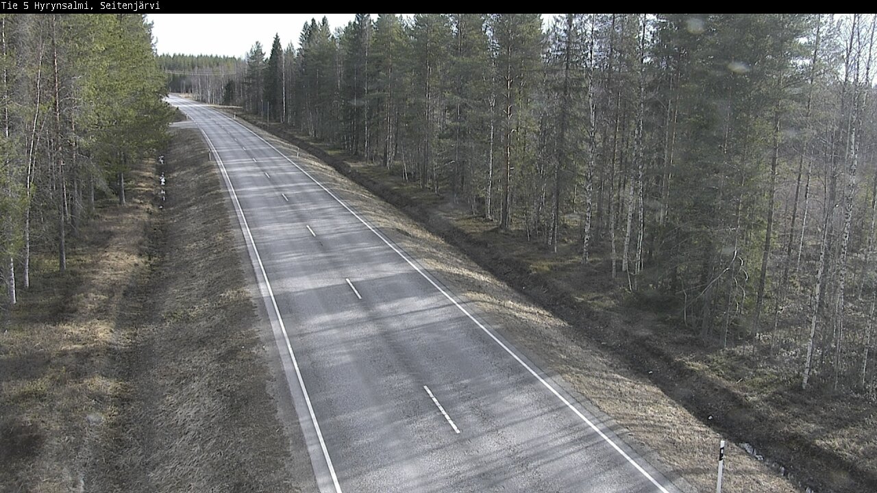 Weather Camera Image Väg 5 Hyrynsalmi, Seitenjärvi, Hyrynsalmi, Kainuu