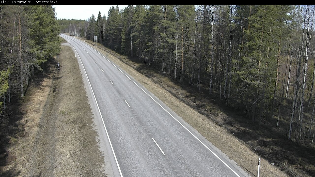 Weather Camera Image Väg 5 Hyrynsalmi, Seitenjärvi, Hyrynsalmi, Kainuu