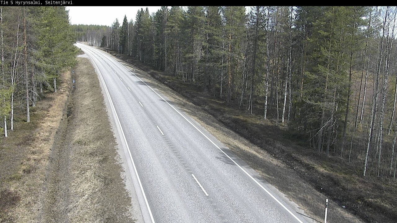 Weather Camera Image Väg 5 Hyrynsalmi, Seitenjärvi, Hyrynsalmi, Kainuu