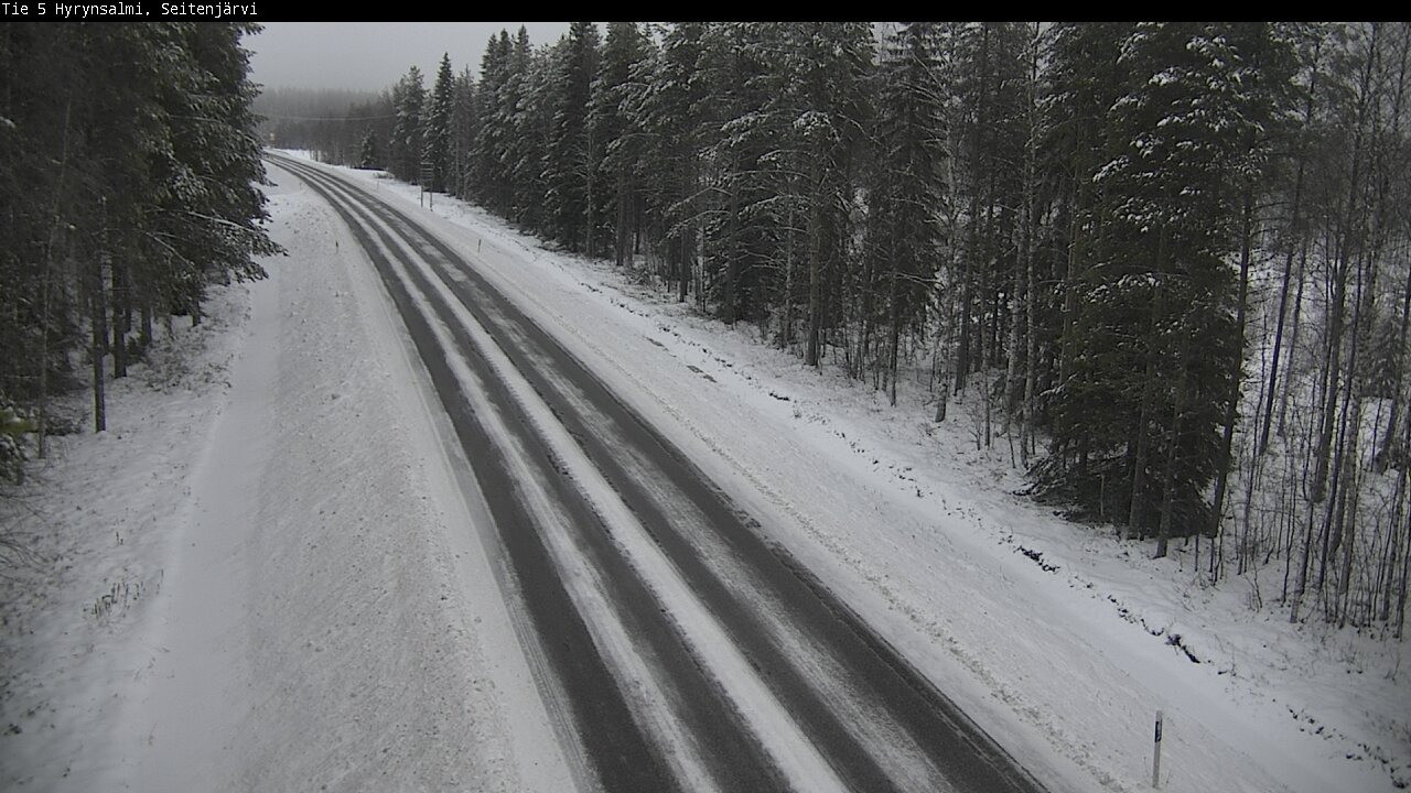 Weather Camera Image Road 5 Hyrynsalmi, Seitenjärvi, Hyrynsalmi, Kainuu