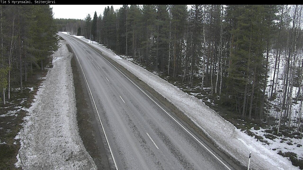 Weather Camera Image Road 5 Hyrynsalmi, Seitenjärvi, Hyrynsalmi, Kainuu