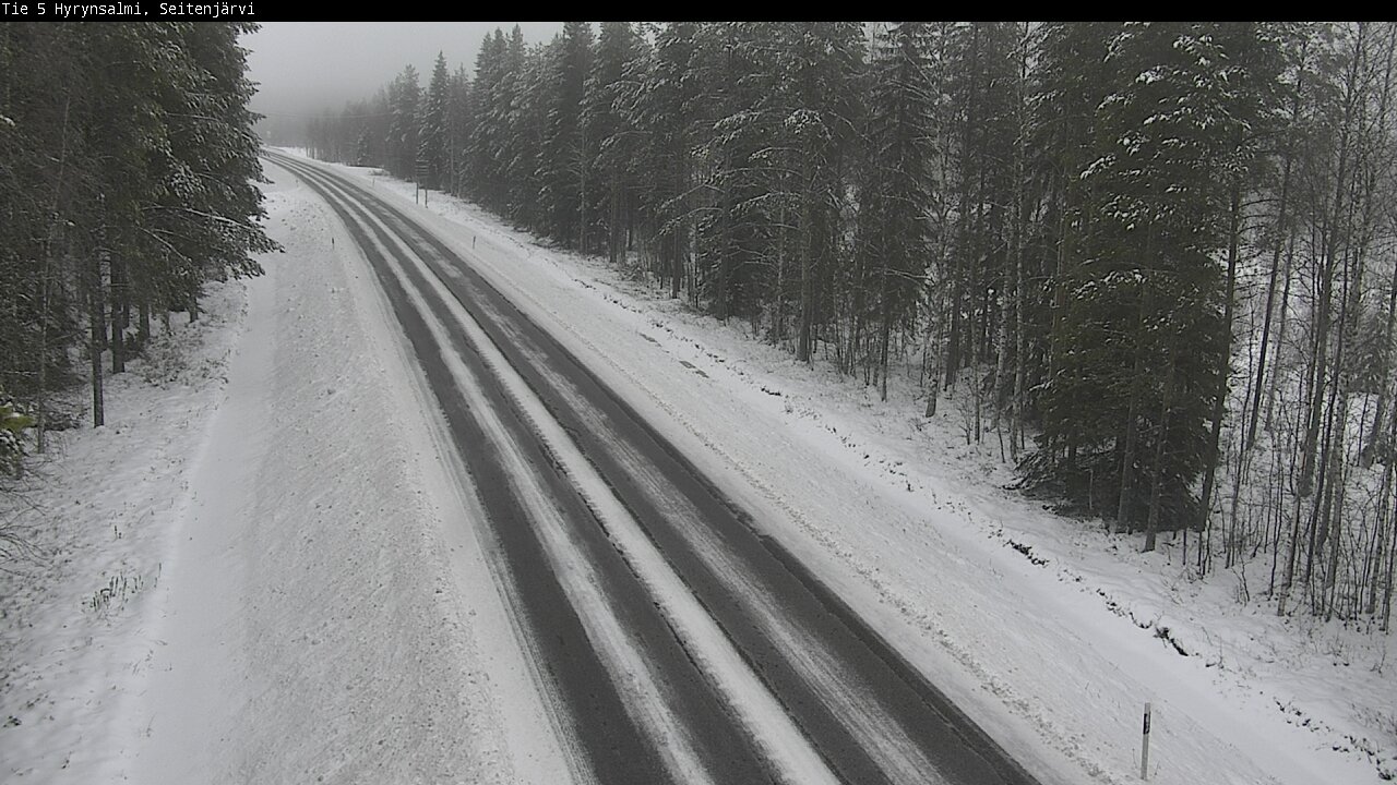 Weather Camera Image Road 5 Hyrynsalmi, Seitenjärvi, Hyrynsalmi, Kainuu