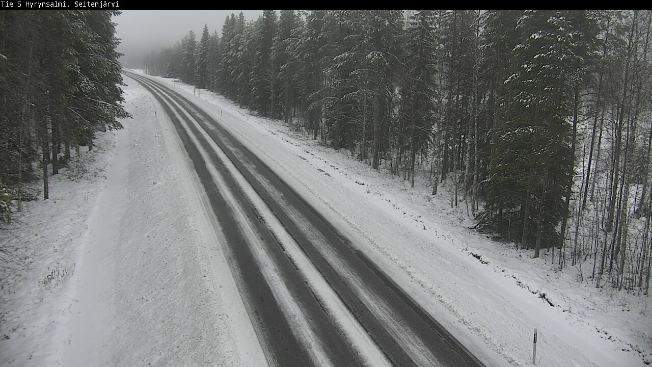 Weather Camera Image Road 5 Hyrynsalmi, Seitenjärvi, Hyrynsalmi, Kainuu