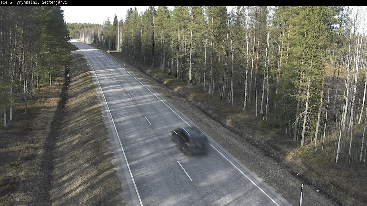 Weather Camera Image Väg 5 Hyrynsalmi, Seitenjärvi, Hyrynsalmi, Kainuu