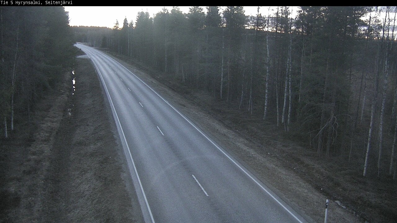 Weather Camera Image Road 5 Hyrynsalmi, Seitenjärvi, Hyrynsalmi, Kainuu