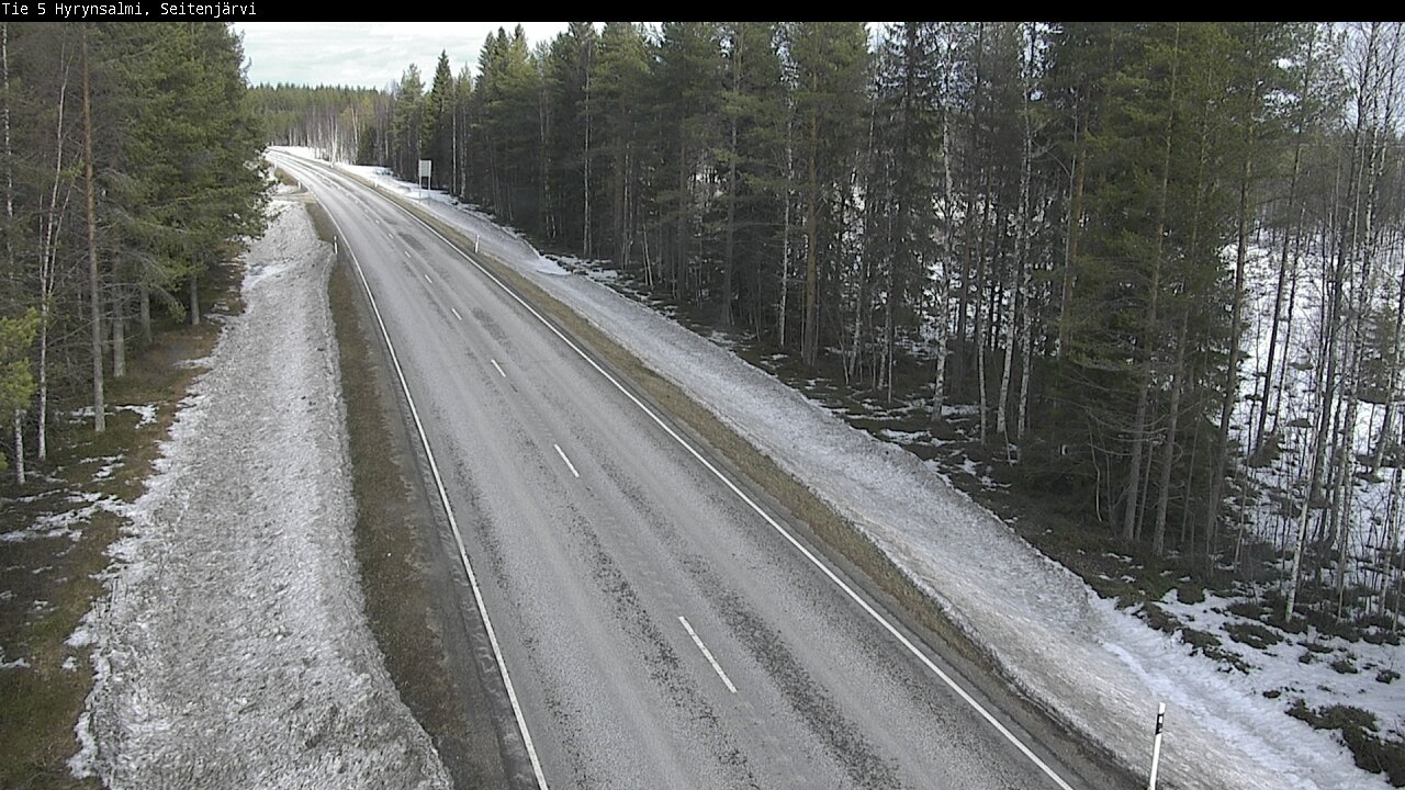 Weather Camera Image Road 5 Hyrynsalmi, Seitenjärvi, Hyrynsalmi, Kainuu