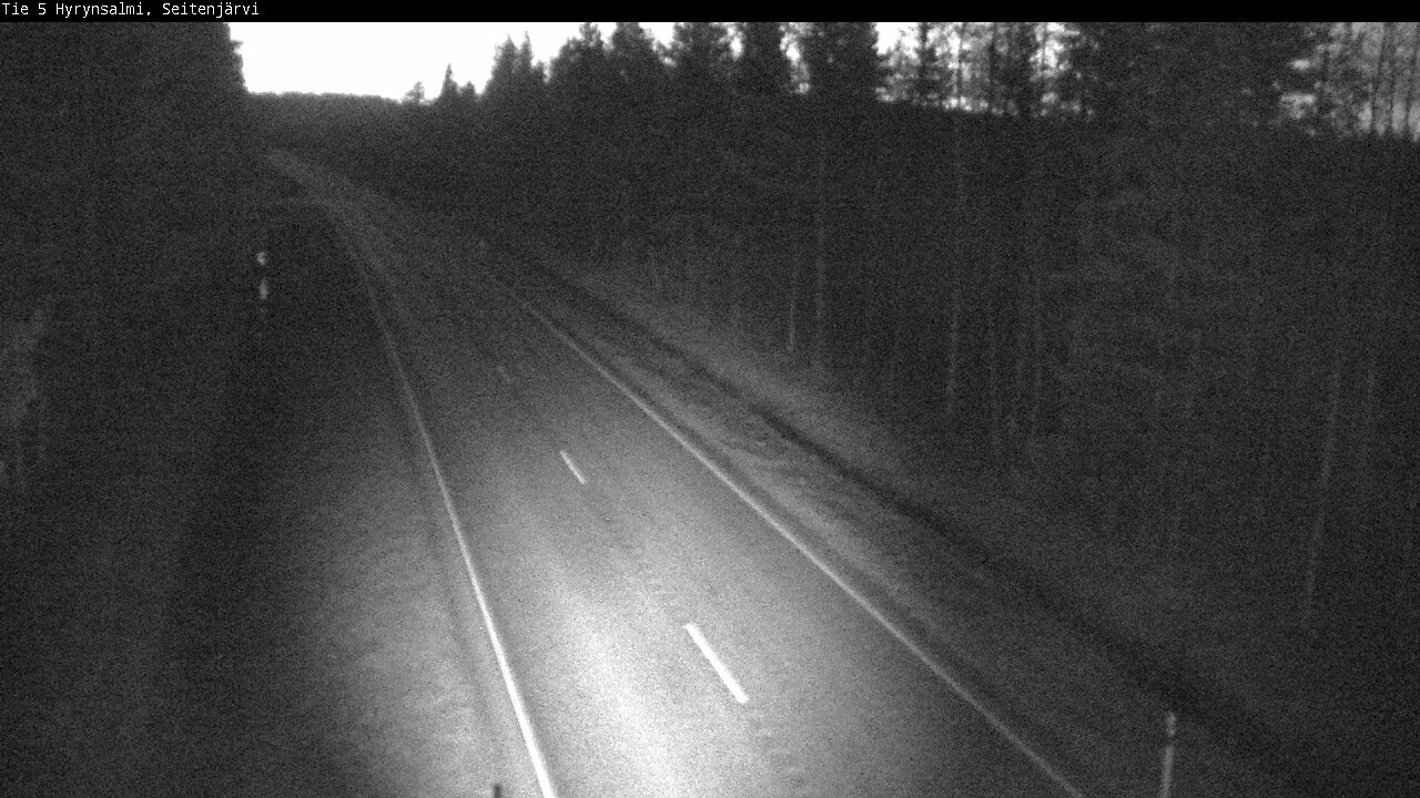 Weather Camera Image Väg 5 Hyrynsalmi, Seitenjärvi, Hyrynsalmi, Kainuu