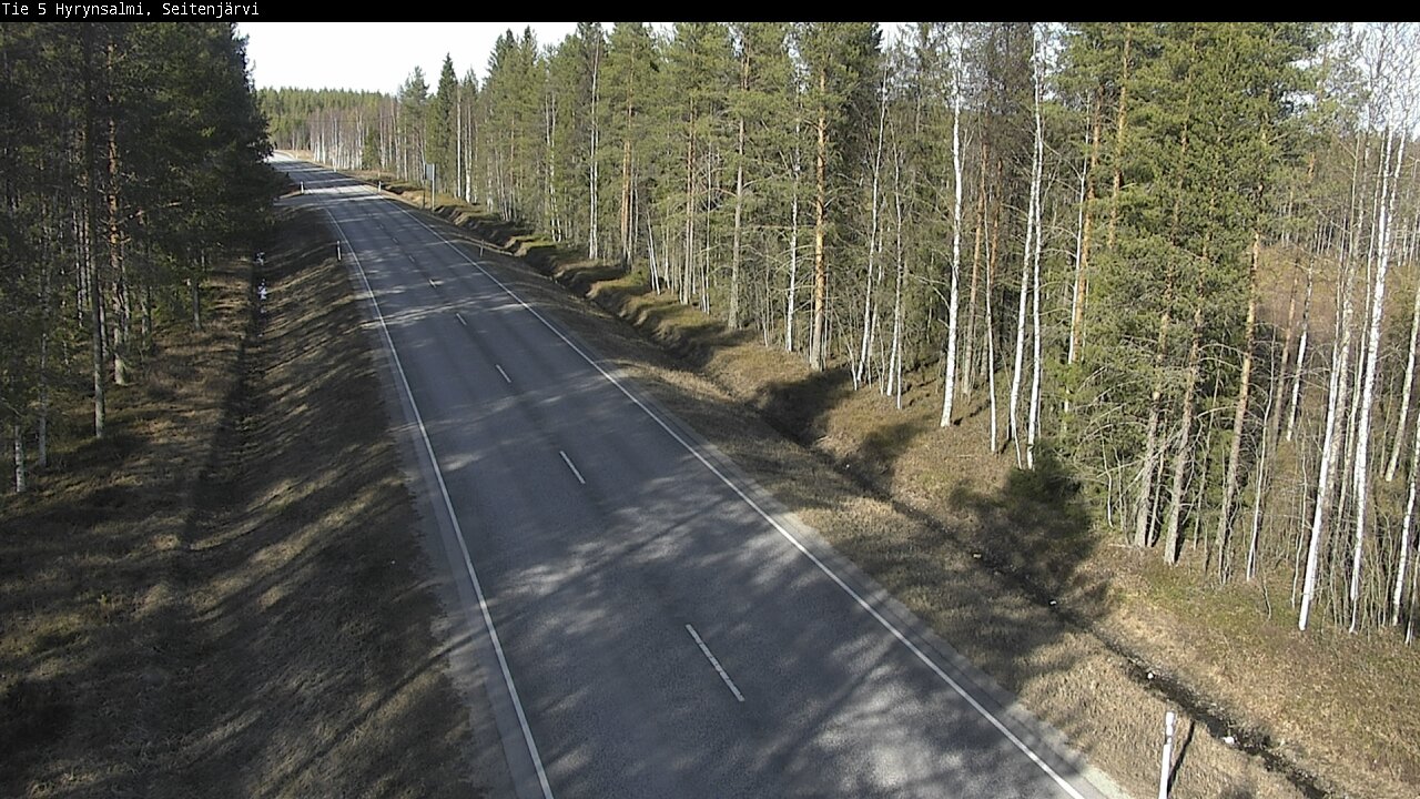 Weather Camera Image Väg 5 Hyrynsalmi, Seitenjärvi, Hyrynsalmi, Kainuu