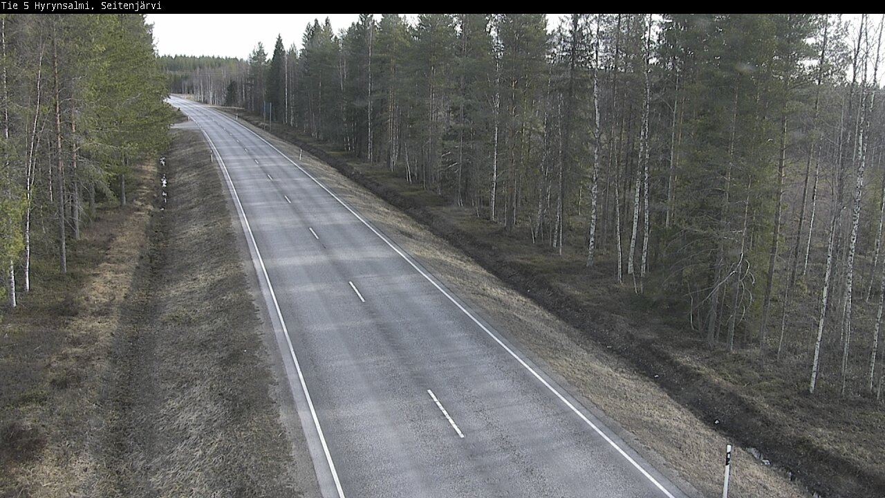 Weather Camera Image Väg 5 Hyrynsalmi, Seitenjärvi, Hyrynsalmi, Kainuu