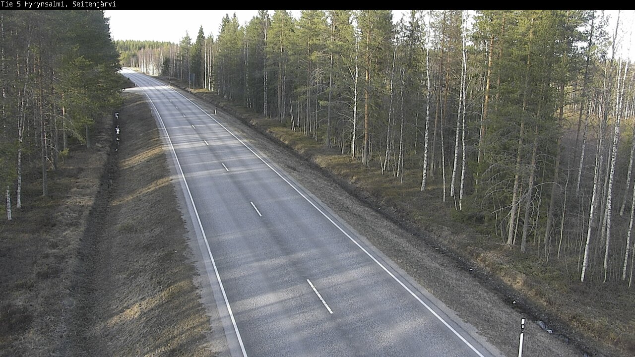 Weather Camera Image Väg 5 Hyrynsalmi, Seitenjärvi, Hyrynsalmi, Kainuu