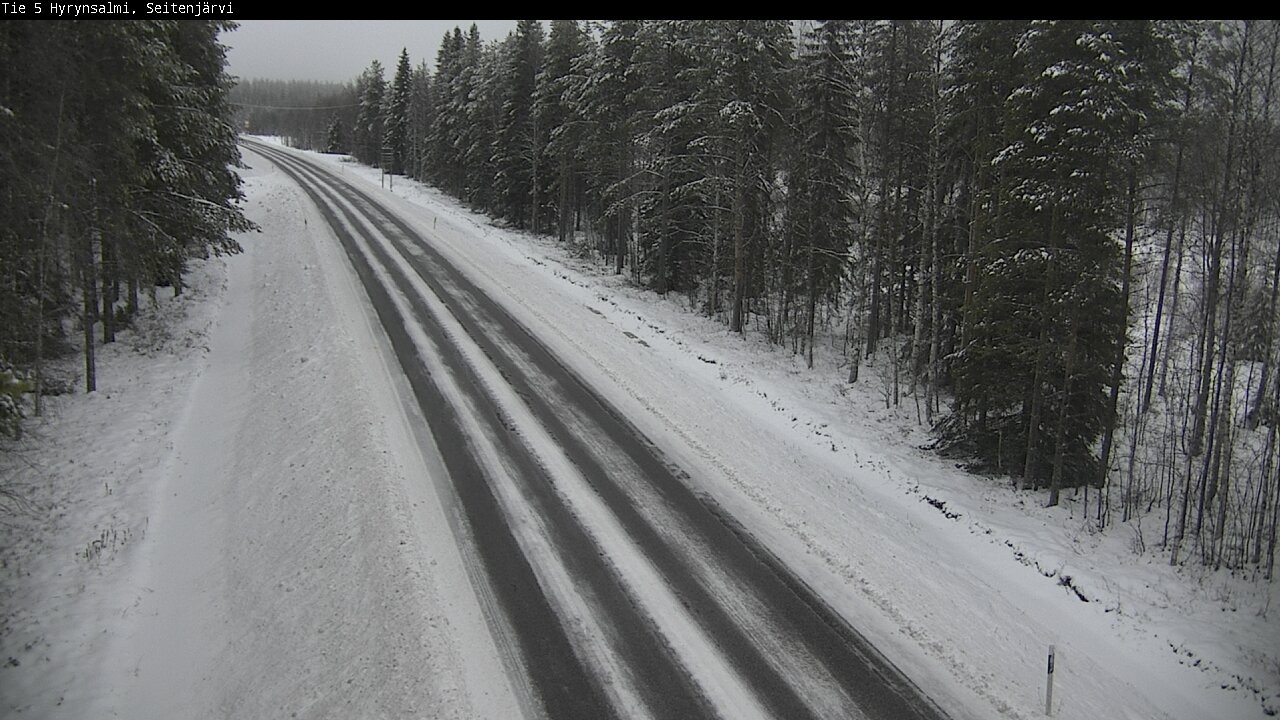 Weather Camera Image Road 5 Hyrynsalmi, Seitenjärvi, Hyrynsalmi, Kainuu