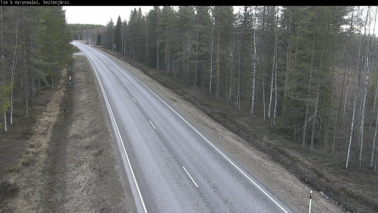 Weather Camera Image Väg 5 Hyrynsalmi, Seitenjärvi, Hyrynsalmi, Kainuu