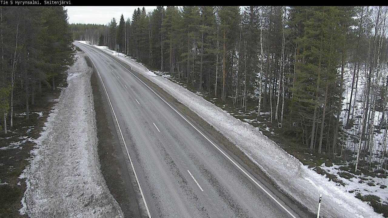 Weather Camera Image Road 5 Hyrynsalmi, Seitenjärvi, Hyrynsalmi, Kainuu