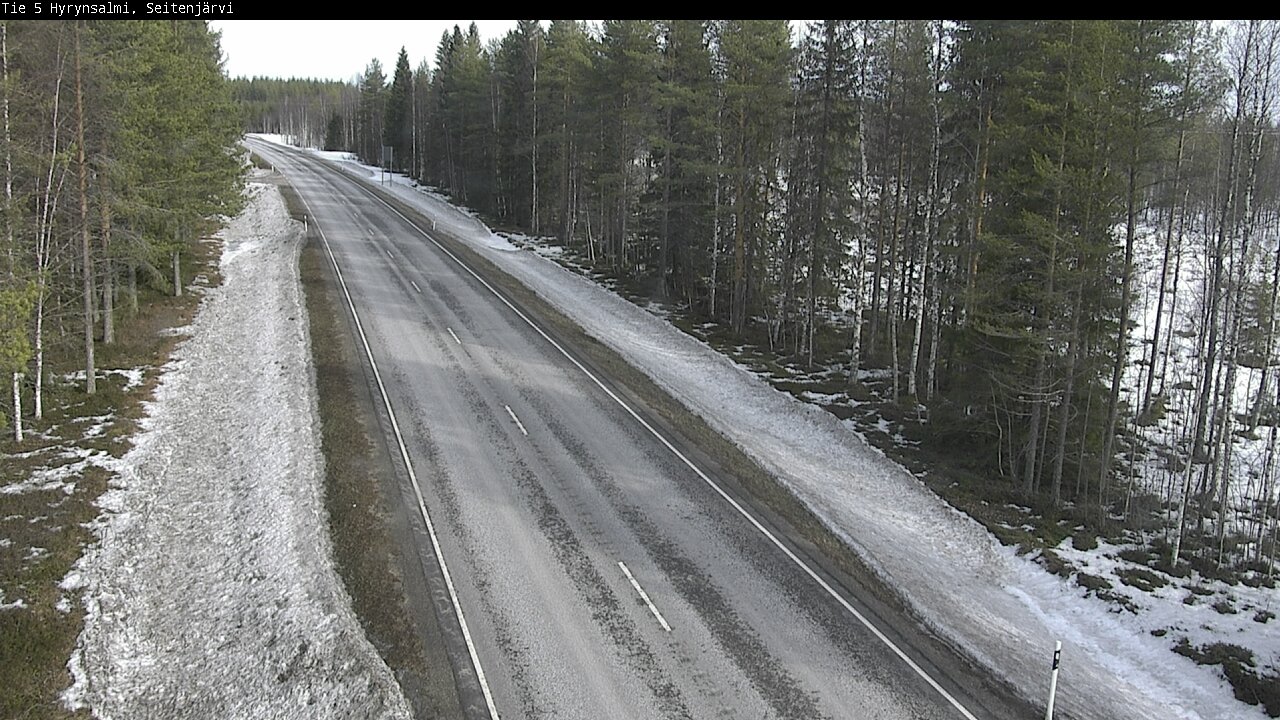 Weather Camera Image Road 5 Hyrynsalmi, Seitenjärvi, Hyrynsalmi, Kainuu
