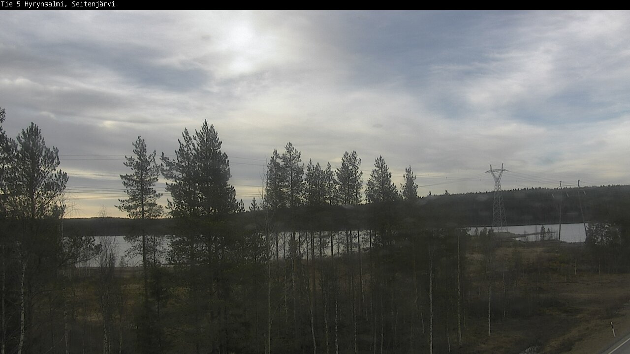 Weather Camera Image Väg 5 Hyrynsalmi, Seitenjärvi, Hyrynsalmi, Kainuu
