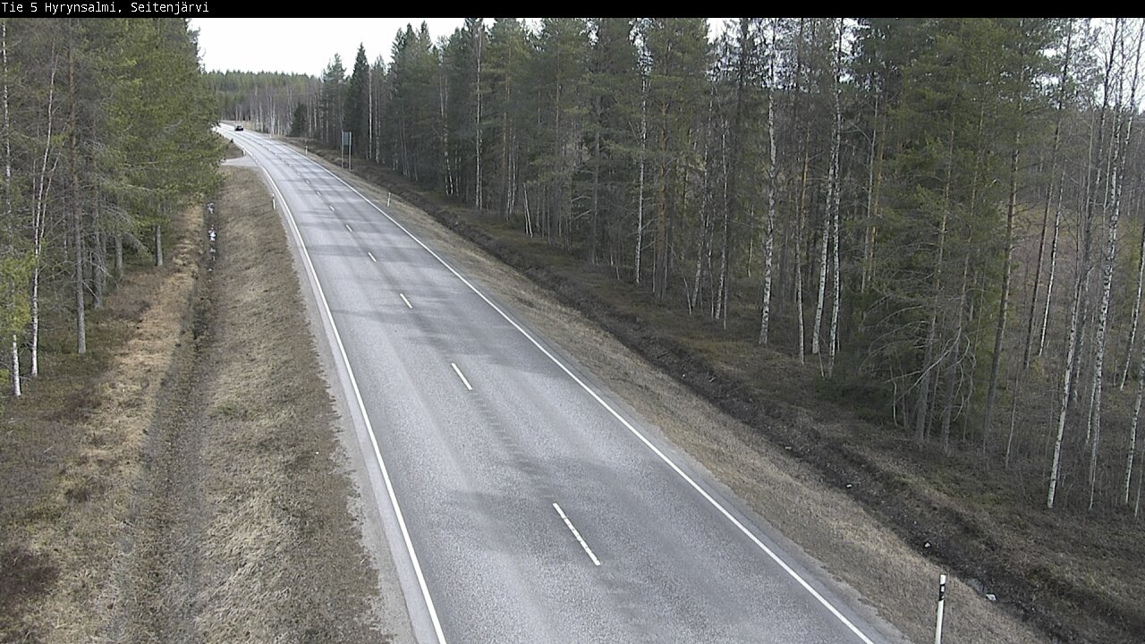 Weather Camera Image Väg 5 Hyrynsalmi, Seitenjärvi, Hyrynsalmi, Kainuu