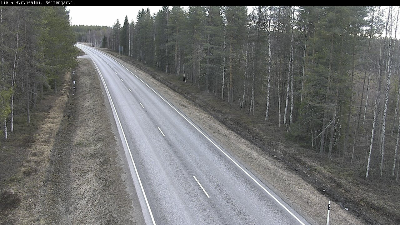 Weather Camera Image Väg 5 Hyrynsalmi, Seitenjärvi, Hyrynsalmi, Kainuu