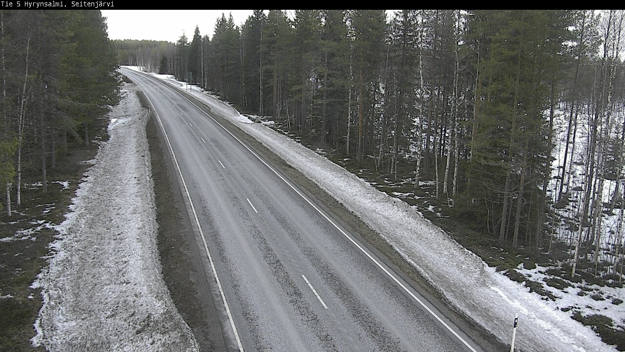 Weather Camera Image Road 5 Hyrynsalmi, Seitenjärvi, Hyrynsalmi, Kainuu