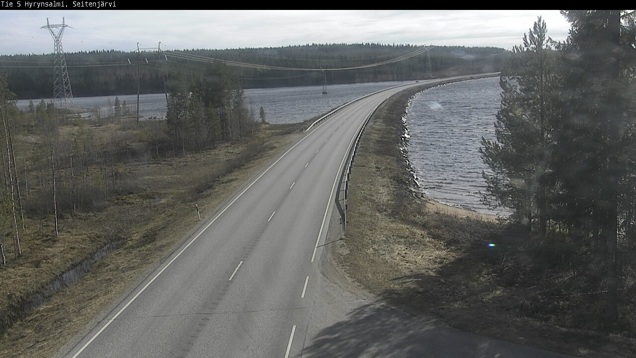 Weather Camera Image Väg 5 Hyrynsalmi, Seitenjärvi, Hyrynsalmi, Kainuu