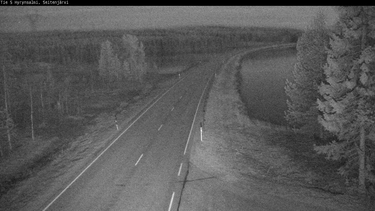 Weather Camera Image Väg 5 Hyrynsalmi, Seitenjärvi, Hyrynsalmi, Kainuu