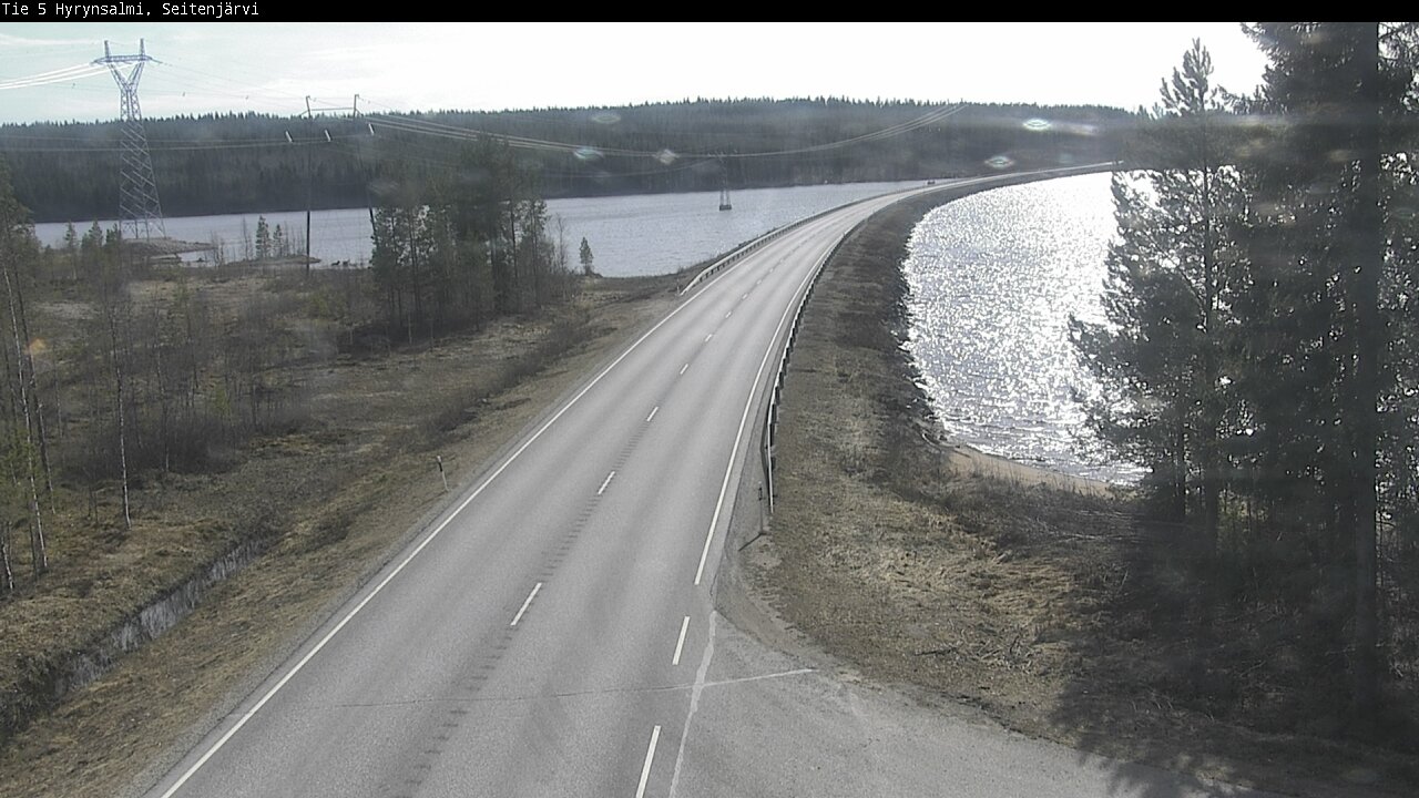 Weather Camera Image Väg 5 Hyrynsalmi, Seitenjärvi, Hyrynsalmi, Kainuu