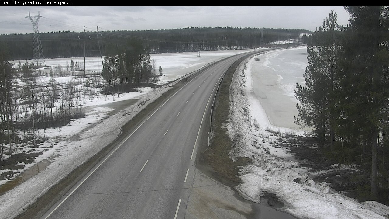 Weather Camera Image Road 5 Hyrynsalmi, Seitenjärvi, Hyrynsalmi, Kainuu