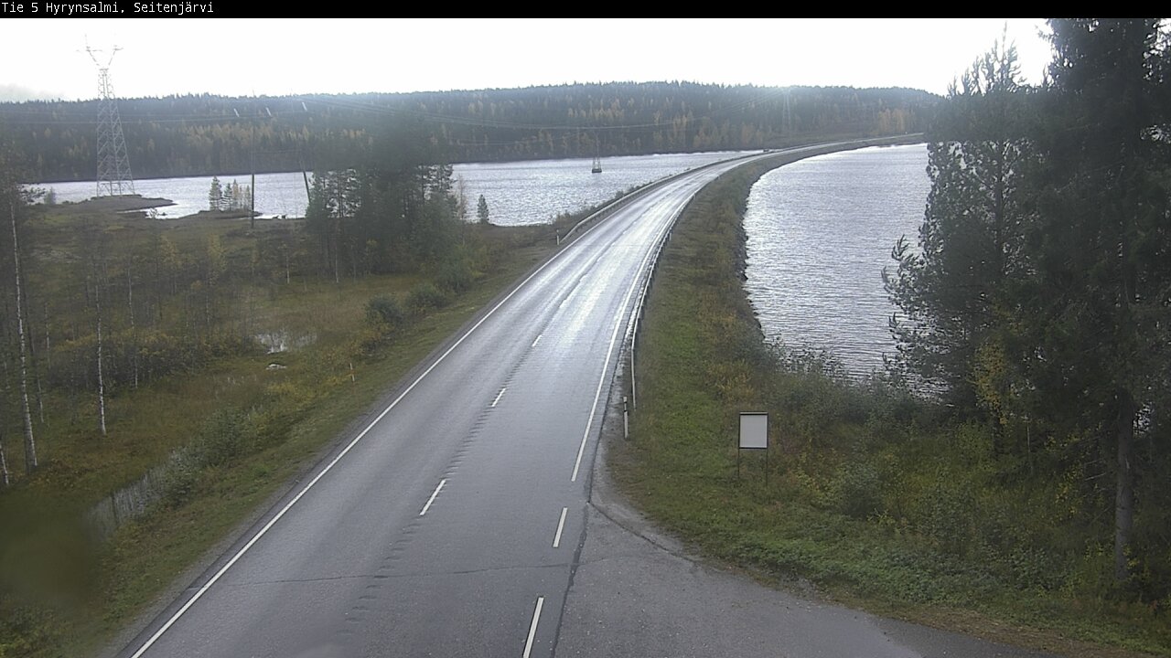 Weather Camera Image Road 5 Hyrynsalmi, Seitenjärvi, Hyrynsalmi, Kainuu