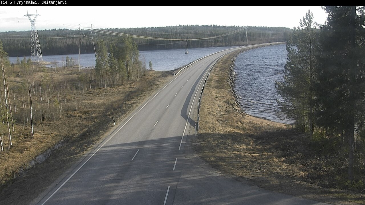 Weather Camera Image Väg 5 Hyrynsalmi, Seitenjärvi, Hyrynsalmi, Kainuu