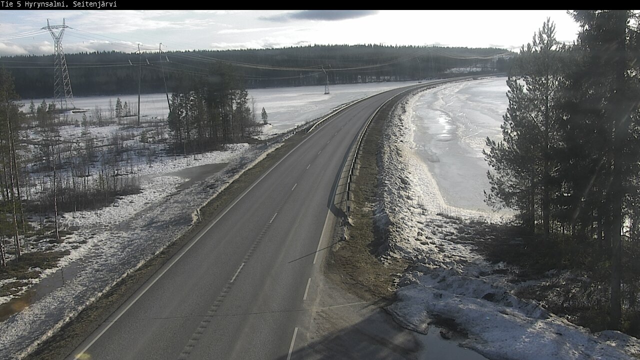 Weather Camera Image Road 5 Hyrynsalmi, Seitenjärvi, Hyrynsalmi, Kainuu