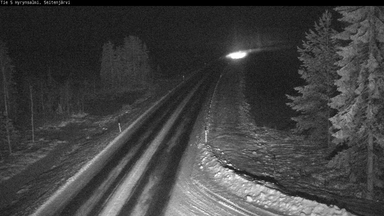 Weather Camera Image Road 5 Hyrynsalmi, Seitenjärvi, Hyrynsalmi, Kainuu
