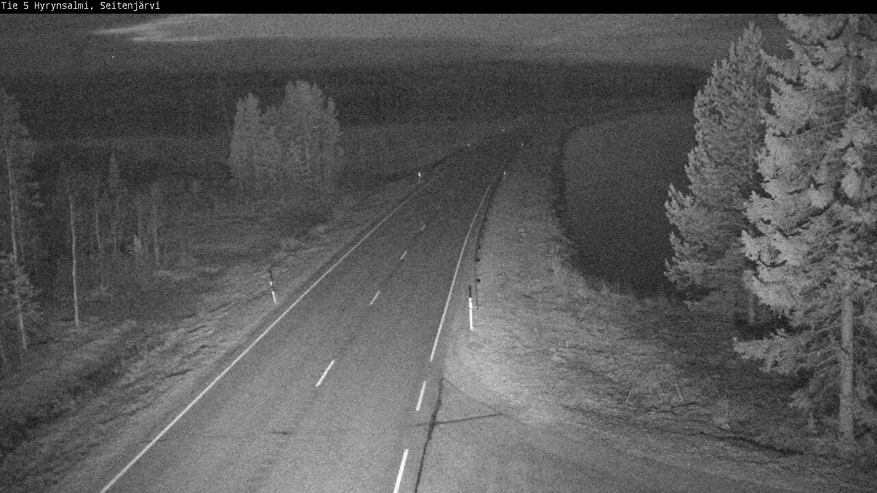 Weather Camera Image Road 5 Hyrynsalmi, Seitenjärvi, Hyrynsalmi, Kainuu
