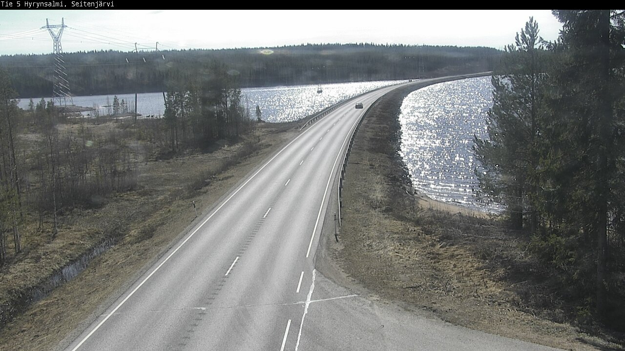 Weather Camera Image Väg 5 Hyrynsalmi, Seitenjärvi, Hyrynsalmi, Kainuu
