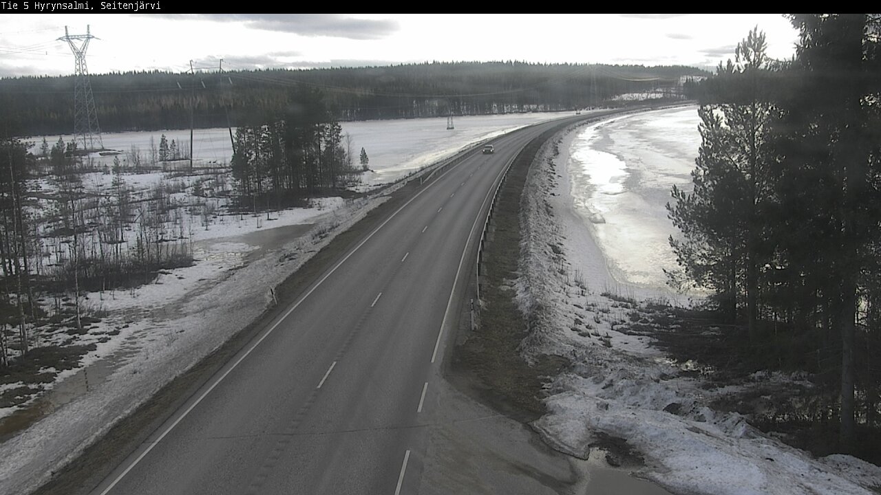 Weather Camera Image Road 5 Hyrynsalmi, Seitenjärvi, Hyrynsalmi, Kainuu