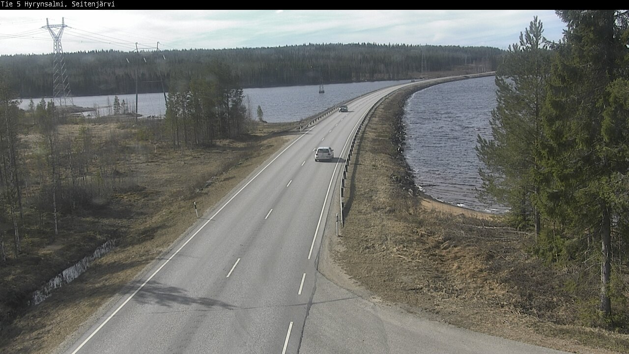 Weather Camera Image Väg 5 Hyrynsalmi, Seitenjärvi, Hyrynsalmi, Kainuu