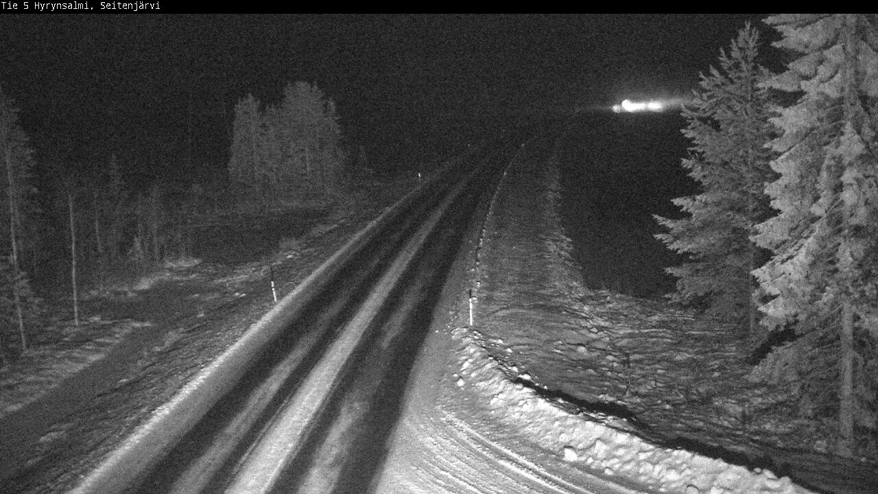 Weather Camera Image Road 5 Hyrynsalmi, Seitenjärvi, Hyrynsalmi, Kainuu
