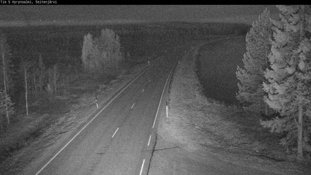 Weather Camera Image Väg 5 Hyrynsalmi, Seitenjärvi, Hyrynsalmi, Kainuu