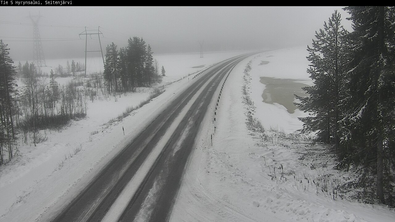Weather Camera Image Road 5 Hyrynsalmi, Seitenjärvi, Hyrynsalmi, Kainuu
