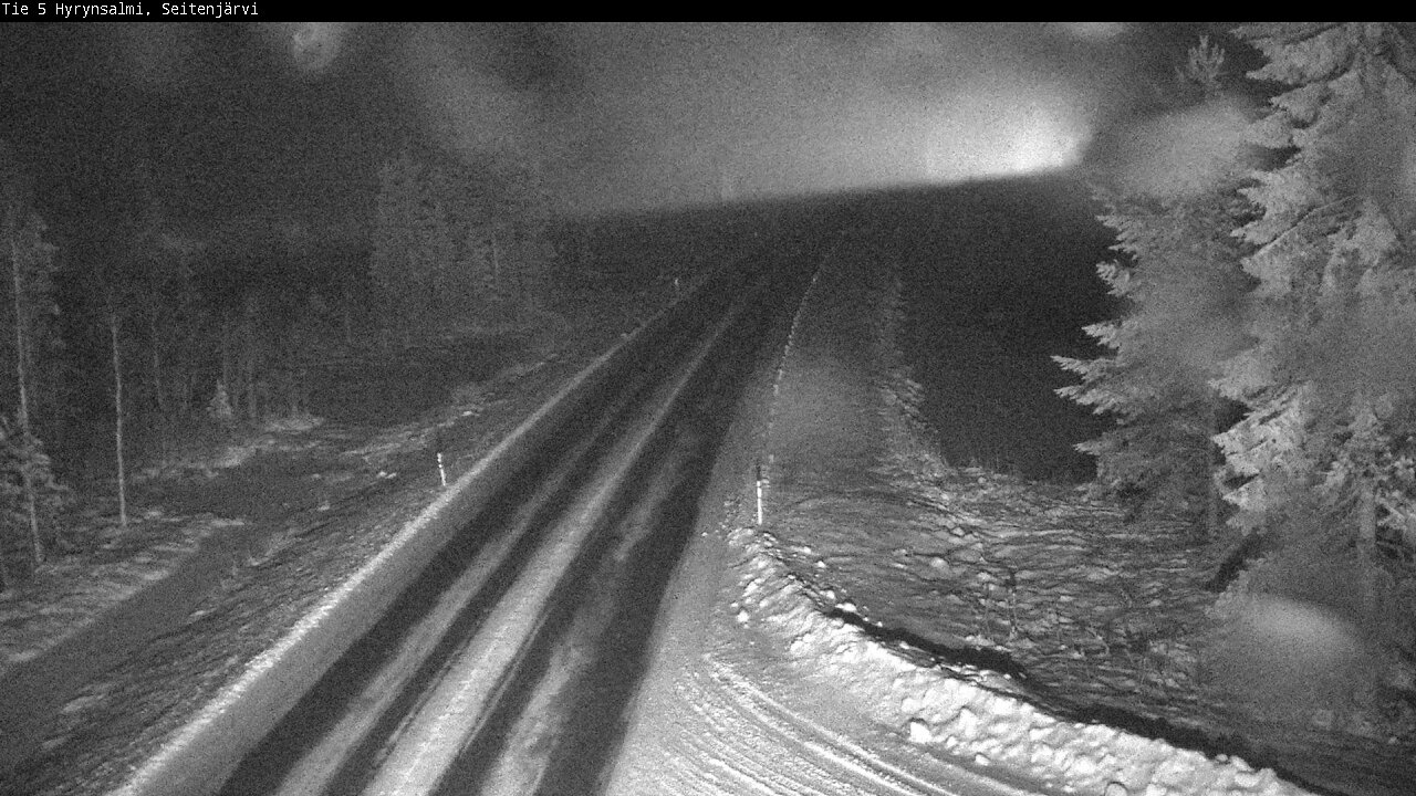 Weather Camera Image Road 5 Hyrynsalmi, Seitenjärvi, Hyrynsalmi, Kainuu