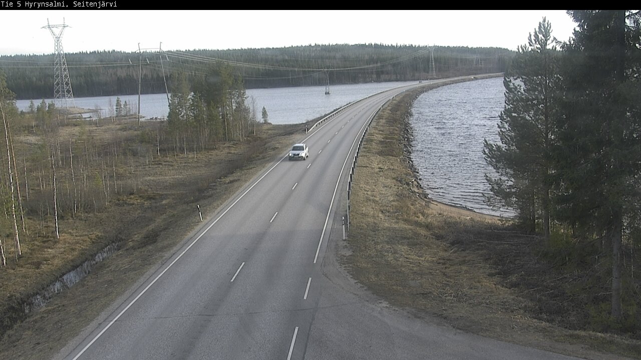Weather Camera Image Väg 5 Hyrynsalmi, Seitenjärvi, Hyrynsalmi, Kainuu