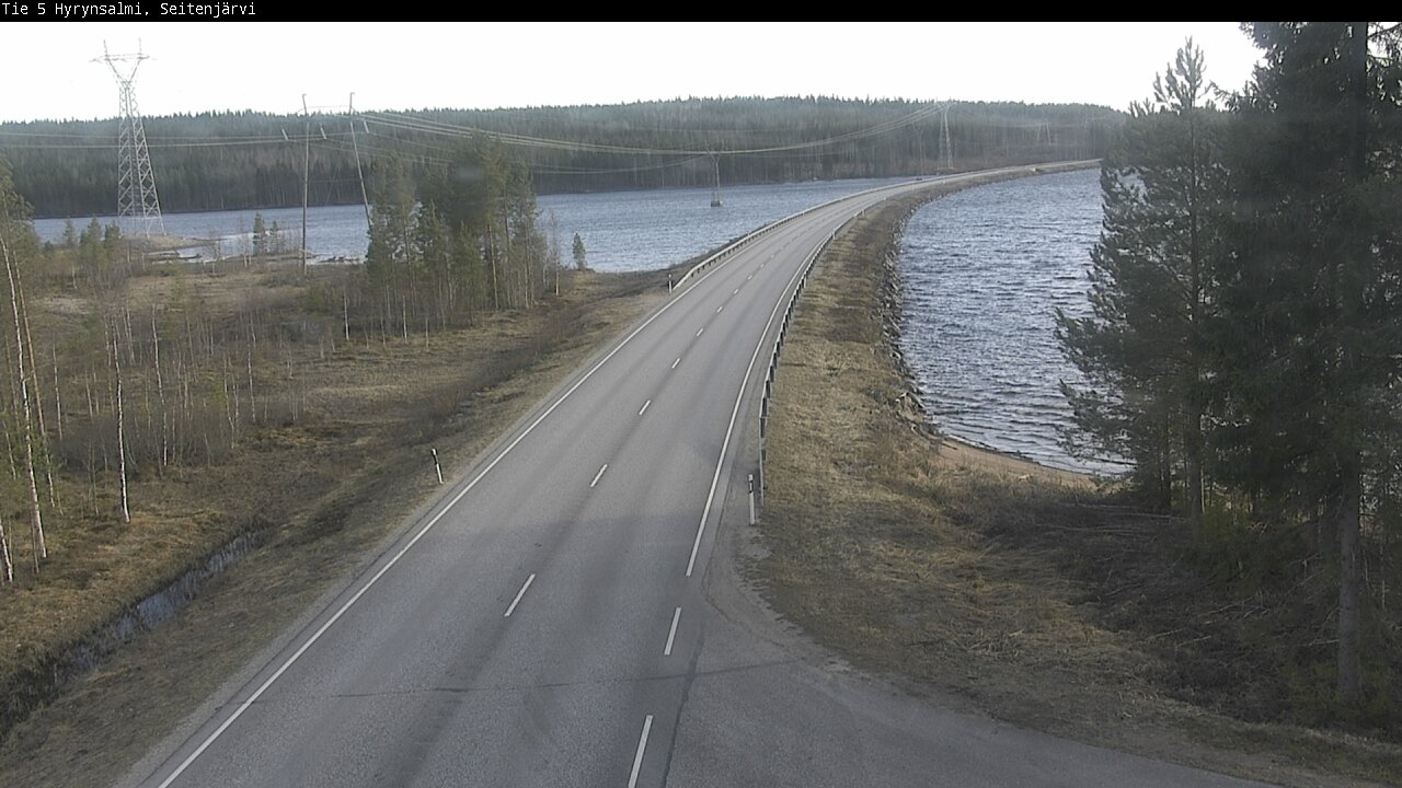 Weather Camera Image Väg 5 Hyrynsalmi, Seitenjärvi, Hyrynsalmi, Kainuu