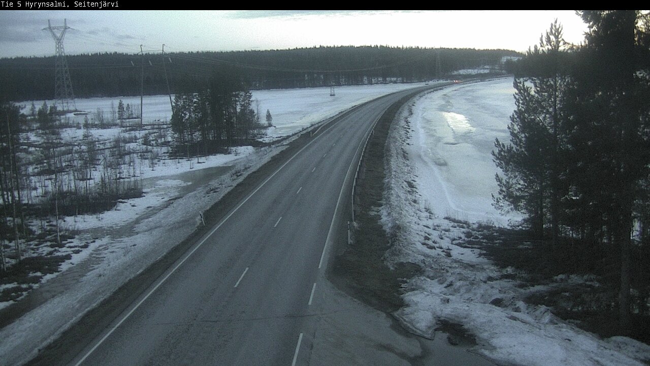 Weather Camera Image Road 5 Hyrynsalmi, Seitenjärvi, Hyrynsalmi, Kainuu