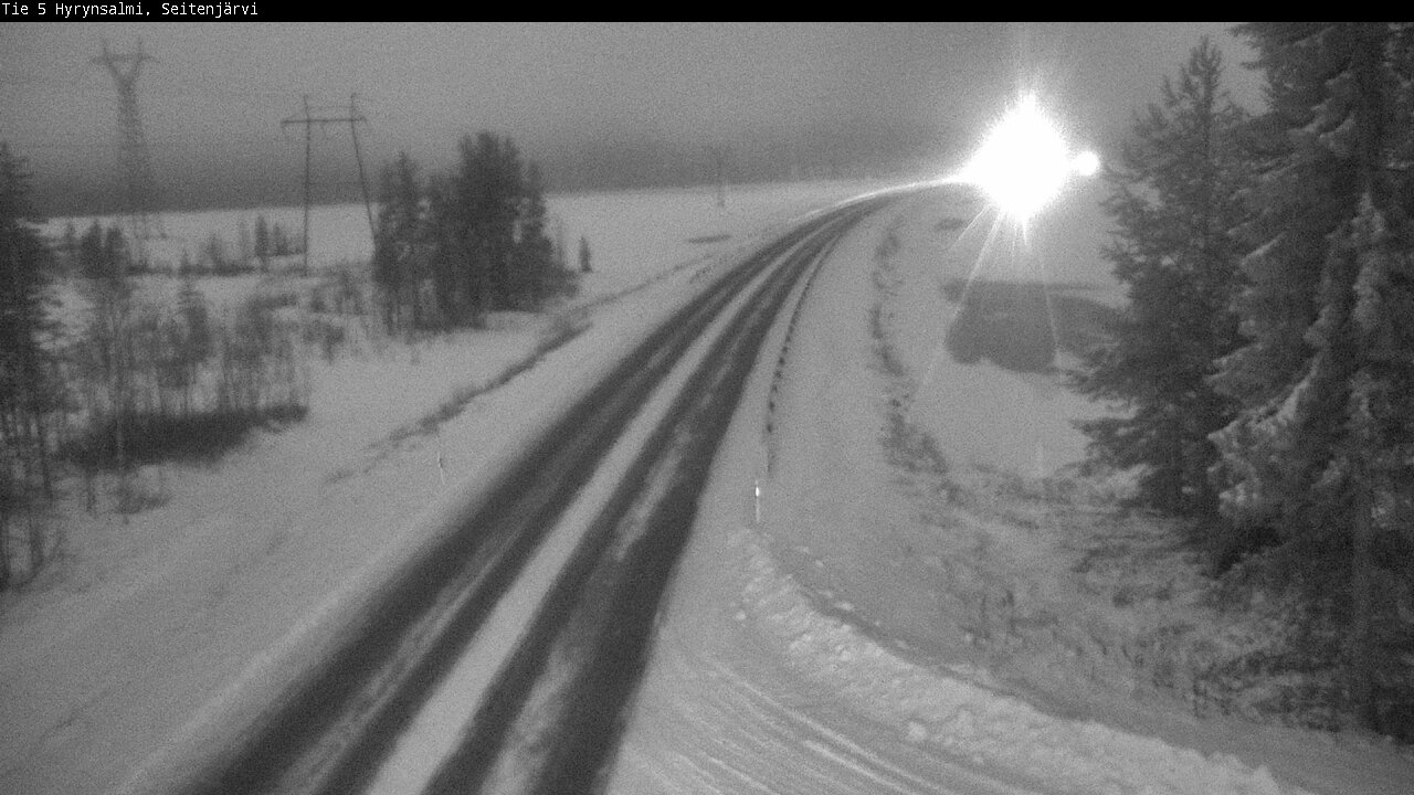 Weather Camera Image Road 5 Hyrynsalmi, Seitenjärvi, Hyrynsalmi, Kainuu