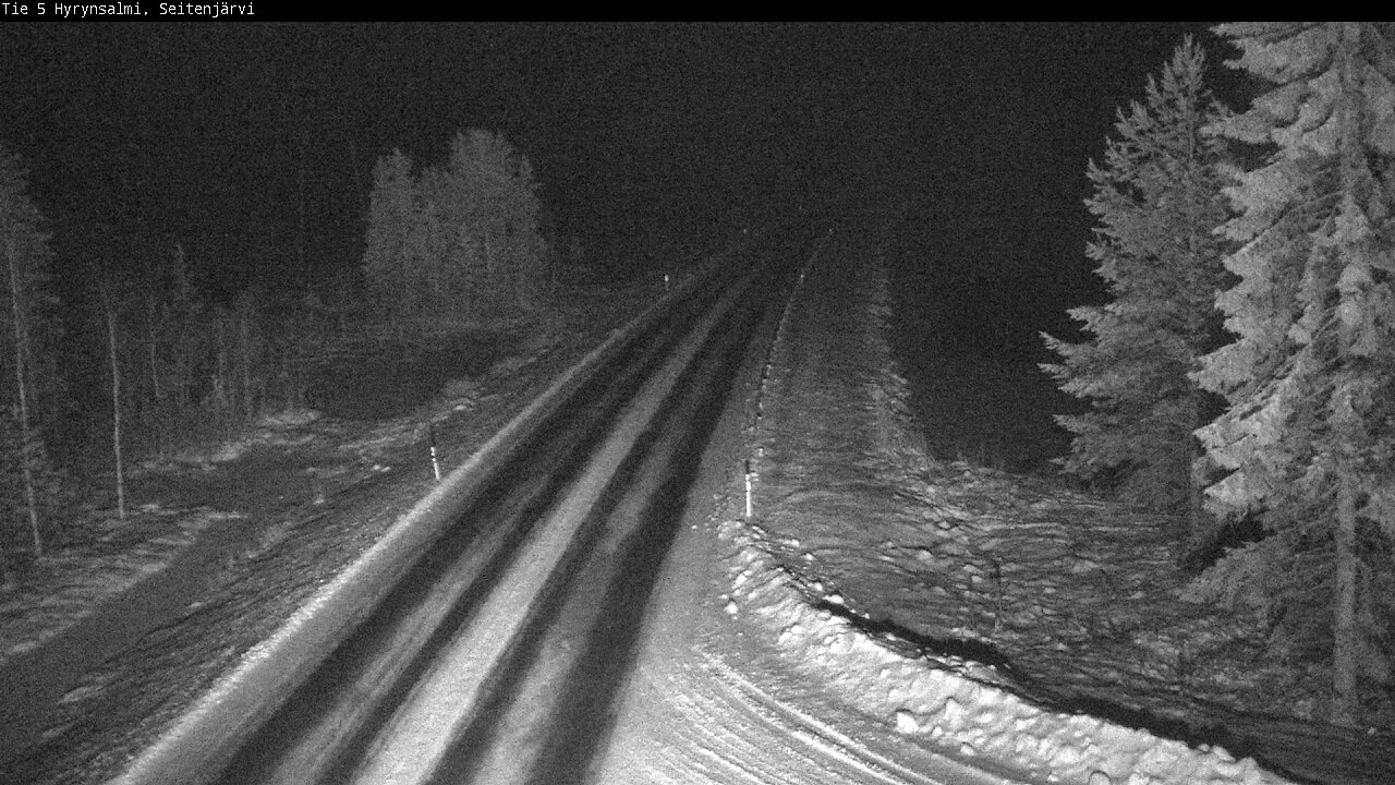 Weather Camera Image Road 5 Hyrynsalmi, Seitenjärvi, Hyrynsalmi, Kainuu