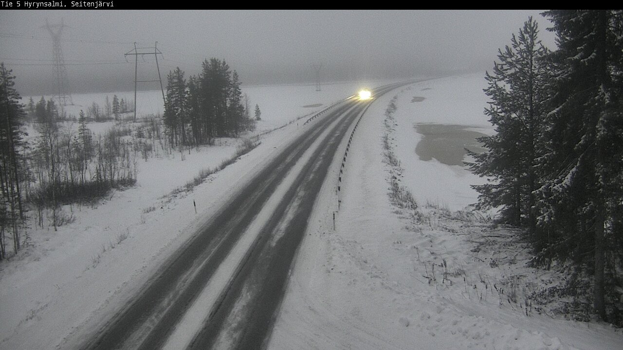 Weather Camera Image Road 5 Hyrynsalmi, Seitenjärvi, Hyrynsalmi, Kainuu