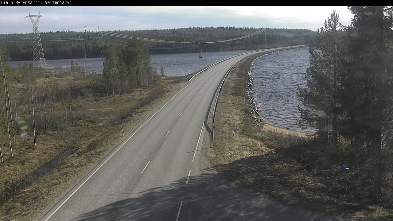 Weather Camera Image Väg 5 Hyrynsalmi, Seitenjärvi, Hyrynsalmi, Kainuu